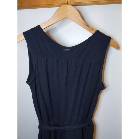EXOFFICIO Women's Black Sleeveless Dress Medium Travel Wrinkle Resistant Tie - Picture 3 of 7